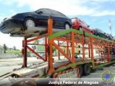 Imagem: Veículos ficarão na Polícia Federal de Alagoas