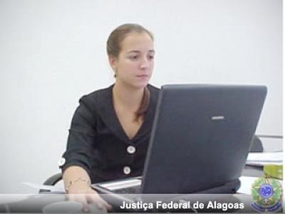 Imagem: Juíza Cíntia Brunetta, substituta da 3ª Vara Federal