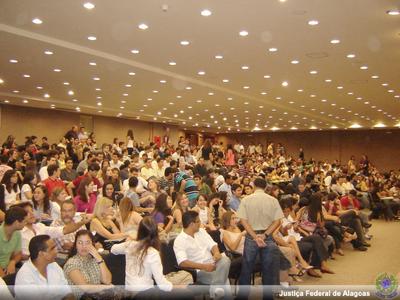 Imagem: Estudantes de Direito lotaram auditório