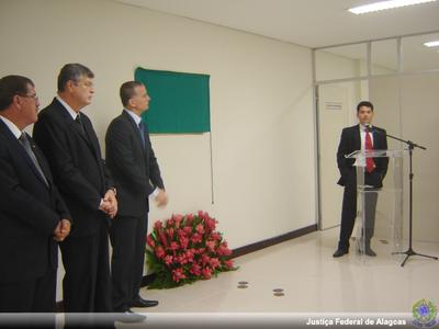 Imagem: Juiz titular da nova Vara, André Monteiro em seu discurso