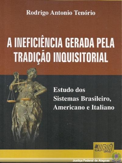 Imagem: Livro *A ineficiência gerada pela tradição inquisitorial*