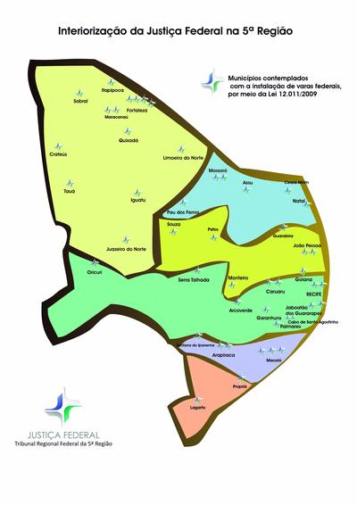 Imagem: Mapa da Interiorização