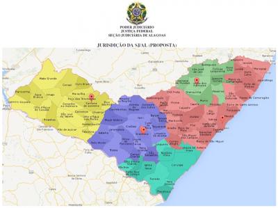 Imagem: Mapa com a inclusão de vara em Penedo