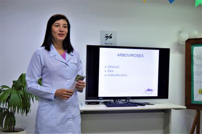 Imagem: A médica do Setor de Saúde da JFAL, Andreia Feitosa falou sobre doenças como dengue e zika