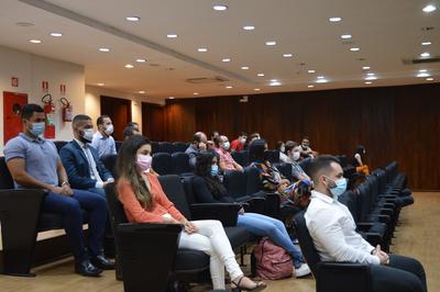 Imagem: Candidatos participaram da entrevista e prova oral no auditório da Justiça Federal