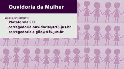 Imagem: Banner Ouvidoria da Mulher