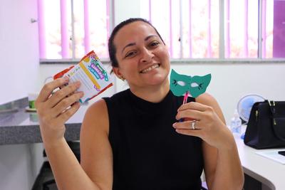 Imagem: Cíntia Autram disse que a ação torna o ambiente de trabalho mais leve