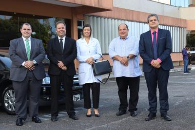 Imagem: Equipes da JFAL e da Sesau acompanham entrega do material