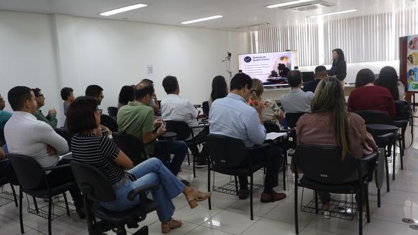 Imagem: Servidores participaram do ciclo de palestras no miniauditório da JFAL